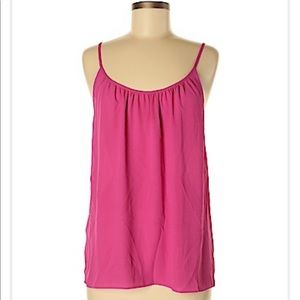 LOFT Pink Sleeveless Blouse Size M